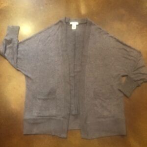 For the Republic Cozy Polyester/Spandex Dolman Sleeved Open Cardigan Sz M